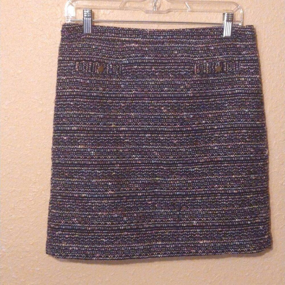 LOFT Boulce Variegated Pencil Skirt size 6